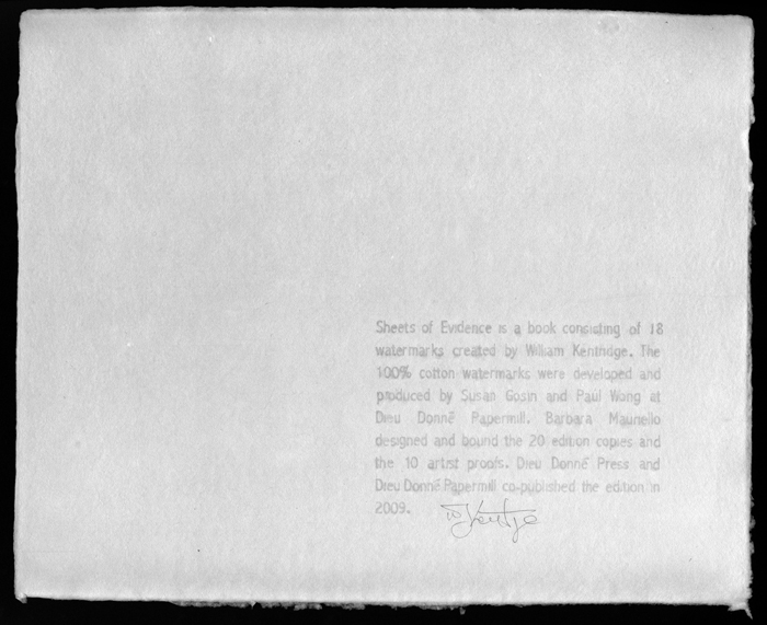 Click the image for a view of: Sheets of Evidence # 19